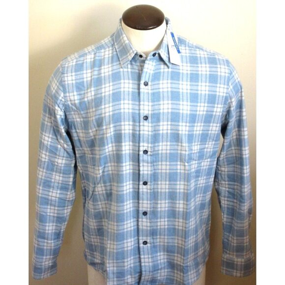 Southern Tide Other - Southern Tide Men's Reversible Melbourne LS Plaid Shirt Mountain Spring Blue NWT